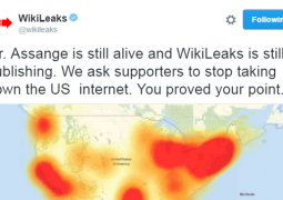 ويكيليكس تنفي موت أسنج  .. وهو  المسؤل عن عطل الإنترنت