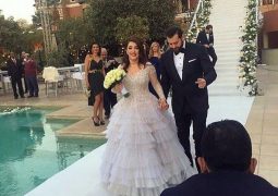 بالفيديو شيرين وتامر حسني يغنيان في زفاف كندا علوش وعمرو يوسف