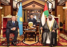 محمد بن راشد يستقبل رئيس كازاخستان